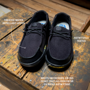 wally work ce slip resistant wide black