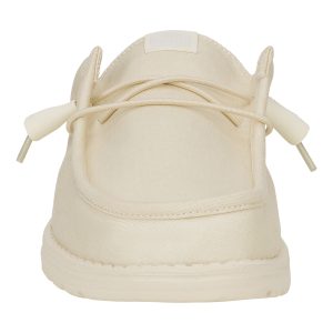 wally slip stretch canvas bone white