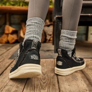 camden suede cozy black